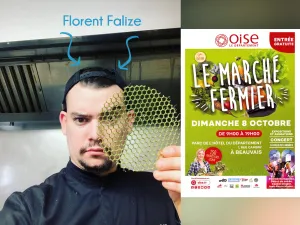 Le Chef Florent Falize dévoile ses talents au marché fermier de Beauvais