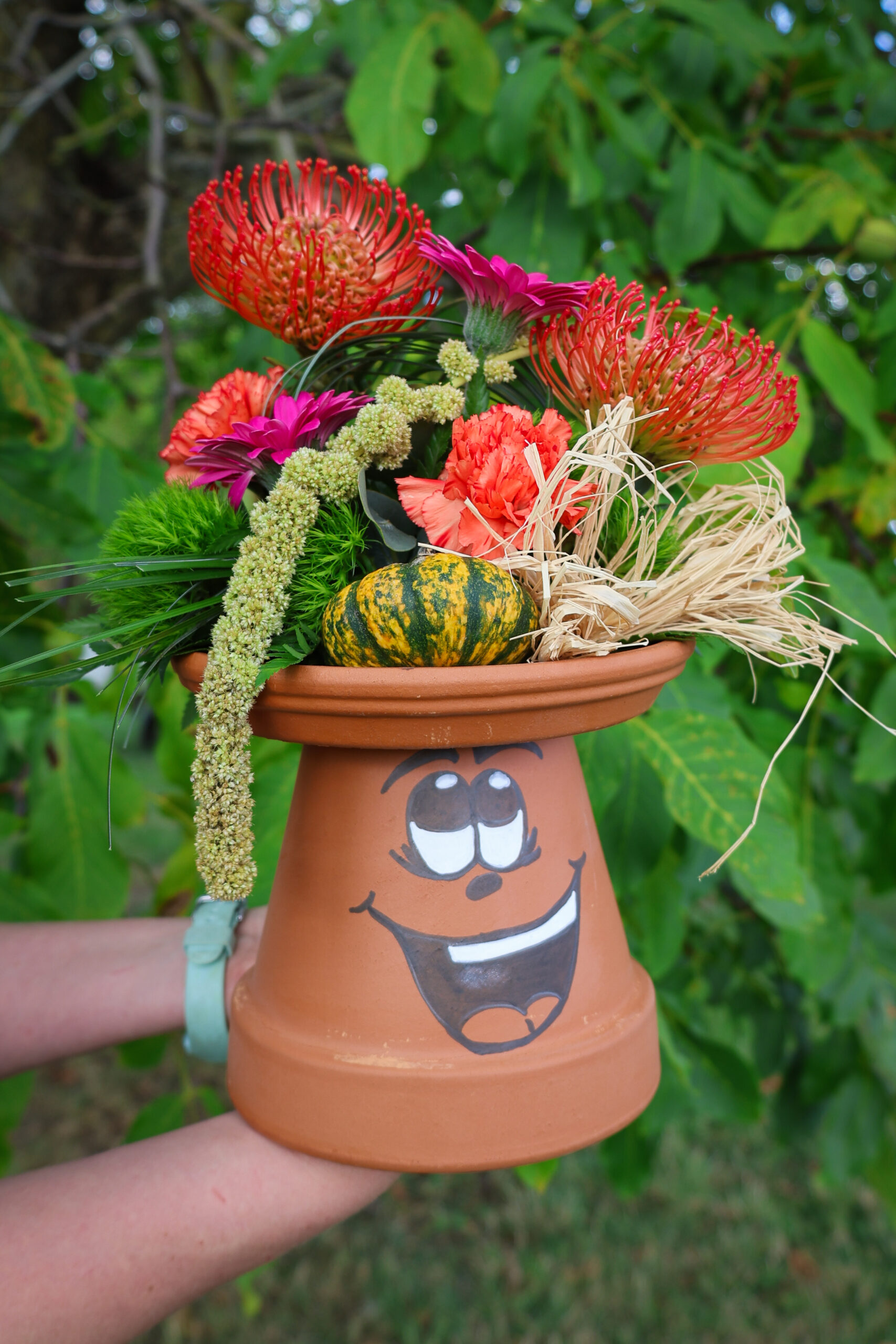 Atelier floral aux Serres de la Croisette : une composition aux couleurs de l’automne